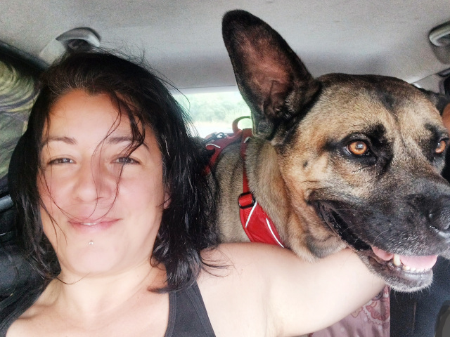 photo moi et le chien